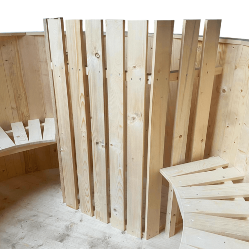 Ciubar cu apa fierbinte HotTub – Spa rustic, Ø =2,25 m, 4-10 pers - imagine 2