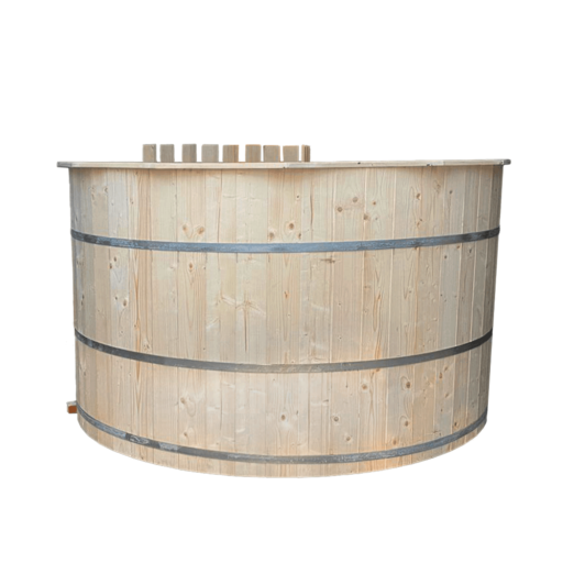 Ciubar cu apa fierbinte HotTub – Spa rustic, Ø =2,25 m, 4-10 pers - imagine 3