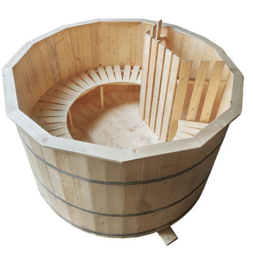 Ciubar cu apa fierbinte HotTub – Spa rustic, Ø =2,25 m, 4-10 pers