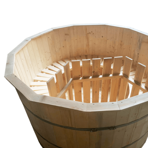 Ciubar cu apa fierbinte HotTub – Spa rustic, Ø =2,25 m, 4-10 pers - imagine 6
